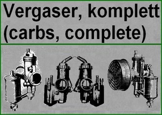 GRAETZIN: Vergaser/ carburators